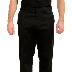 Just Cavalli Men's Black Flat Front Casual Pants US 40 IT 56